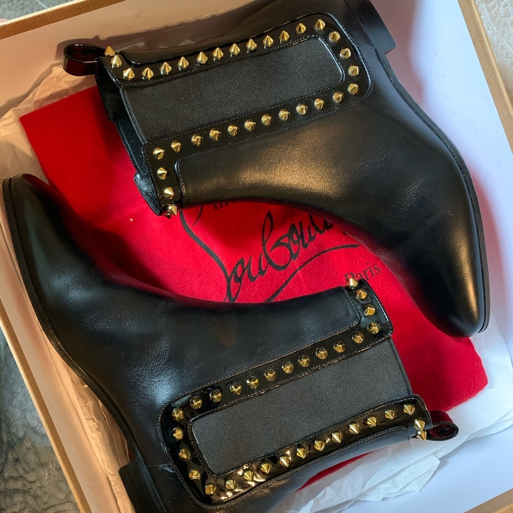 Christian Louboutin Flat Chelsea Boot Size 35